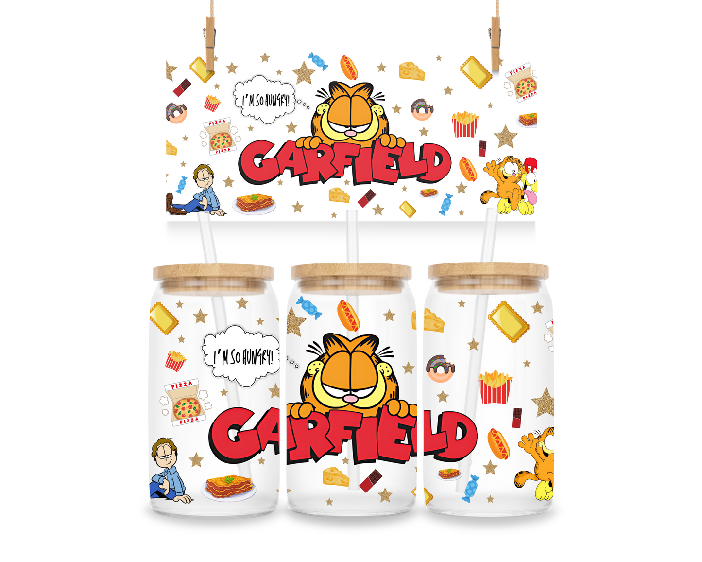 Garfield Cat cartoon - uvdtf wrap