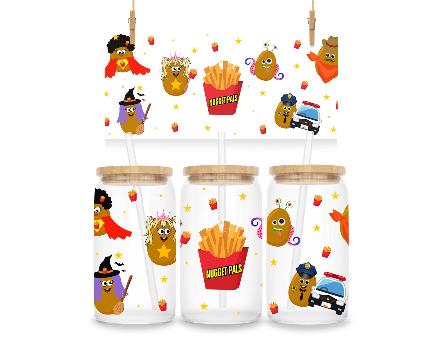 Nugget Pals - uvdtf wrap