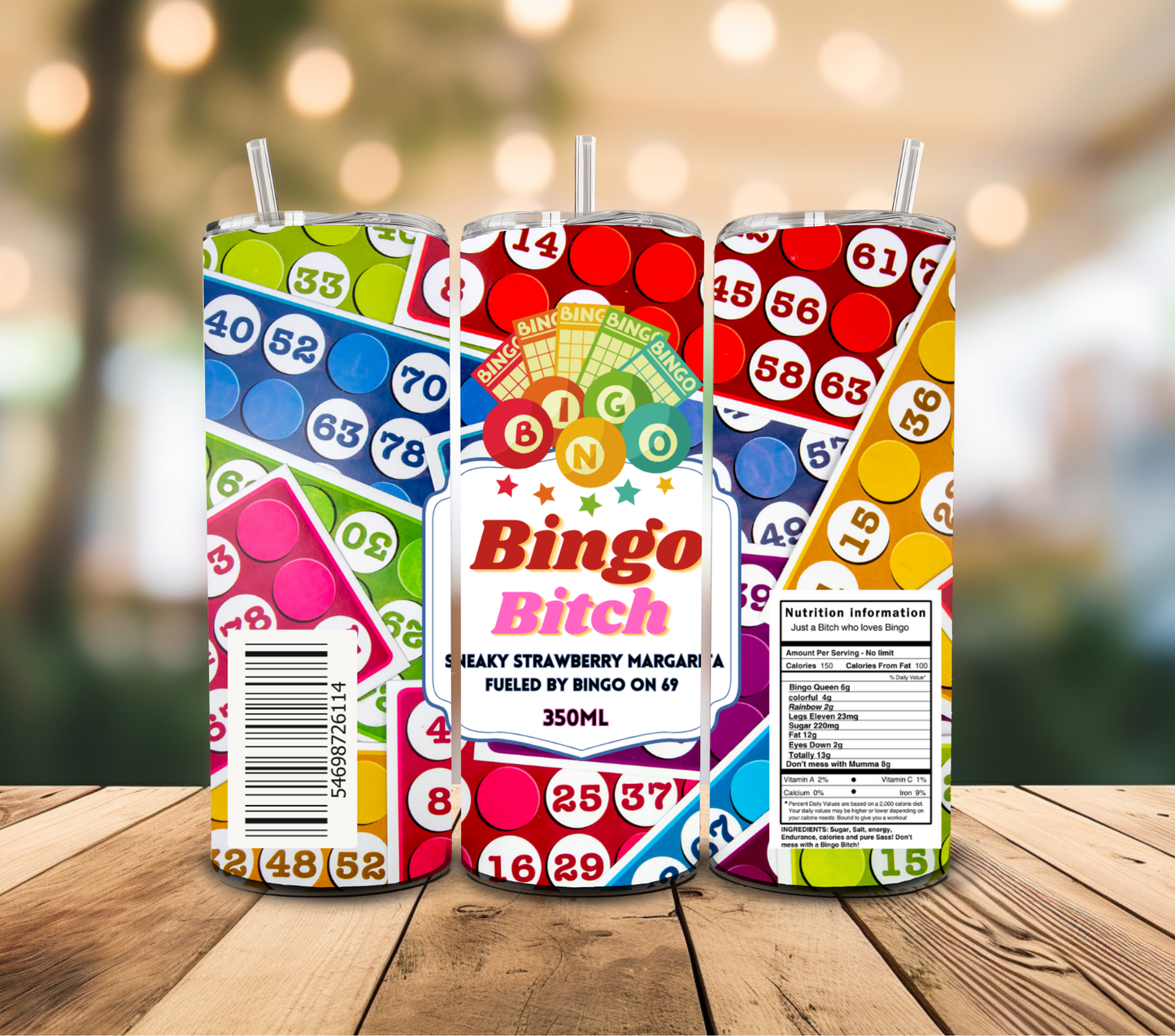 Bingo B**** - 20 oz sublimation DIGITAL DESIGN
